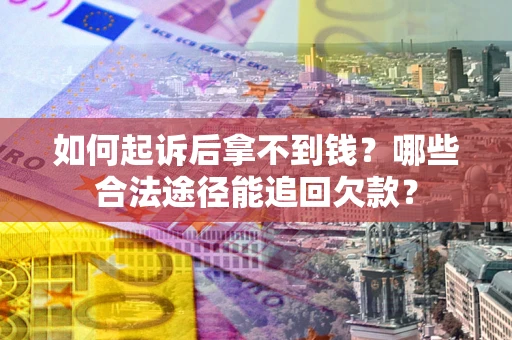 济南如何起诉后拿不到钱？哪些合法途径能追回欠款？