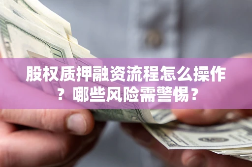 济南股权质押融资流程怎么操作？哪些风险需警惕？