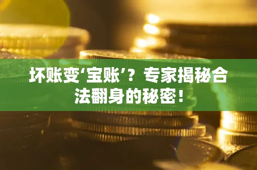 济南坏账变‘宝账’？专家揭秘合法翻身的秘密！