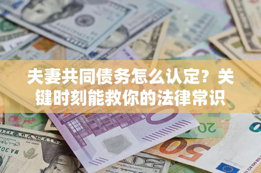 济南夫妻共同债务怎么认定？关键时刻能救你的法律常识